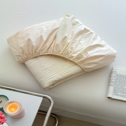 91家纺网 家纺一手货源 找家纺 （总）漫调2025新款全棉星星床垫保护套夹棉床笠-繁星