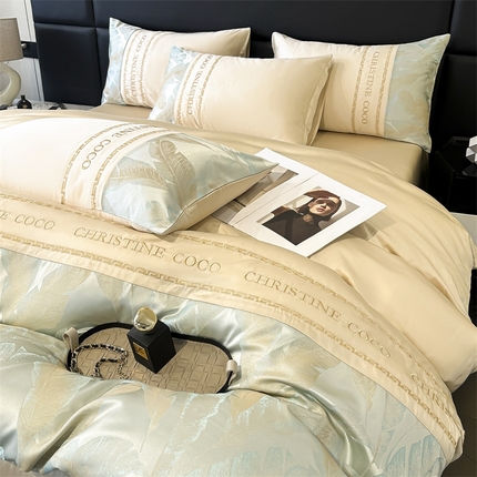 91家纺网 家纺一手货源 找家纺 （总）dc2025新款60天丝雕花系列四件套