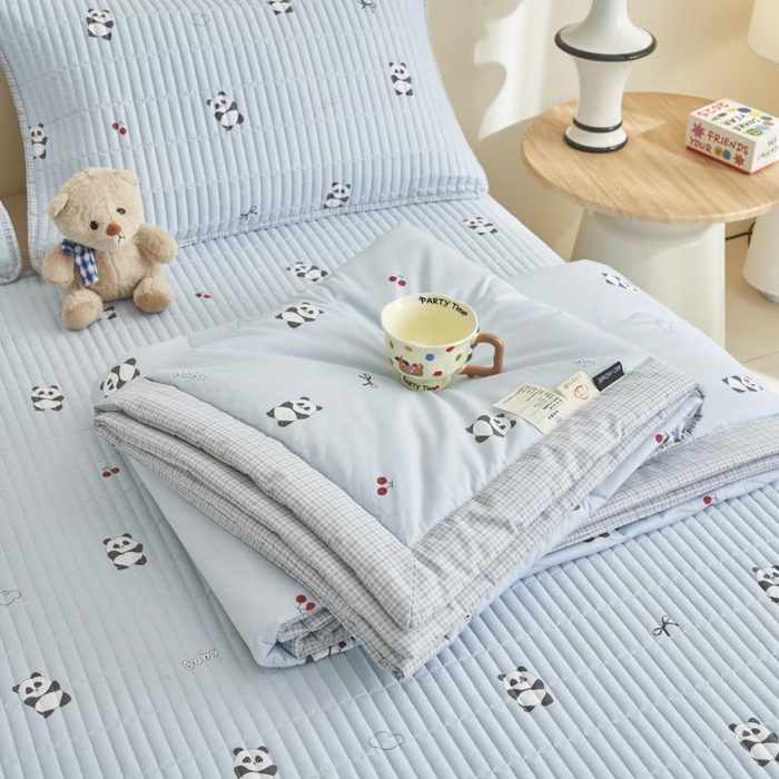 91家纺网 家纺一手货源 找家纺 子由家居 2025新款纯棉新疆棉花被被子被子 棉花被-熊猫乐园