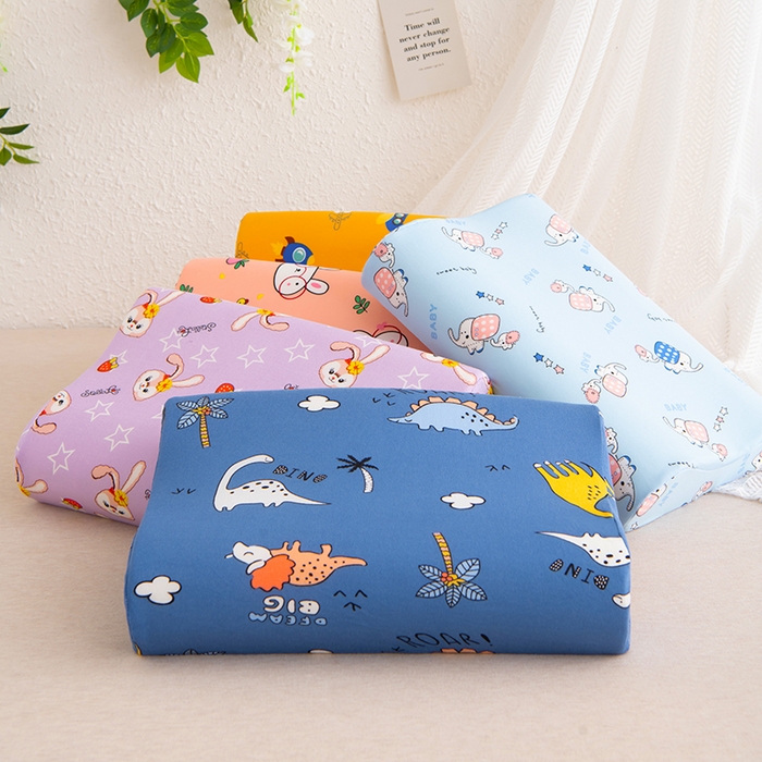 91家纺网 家纺一手货源 找家纺 芯洲 2025新款记忆棉慢回弹卡通牛奶丝记忆枕头 星黛露  25*40cm