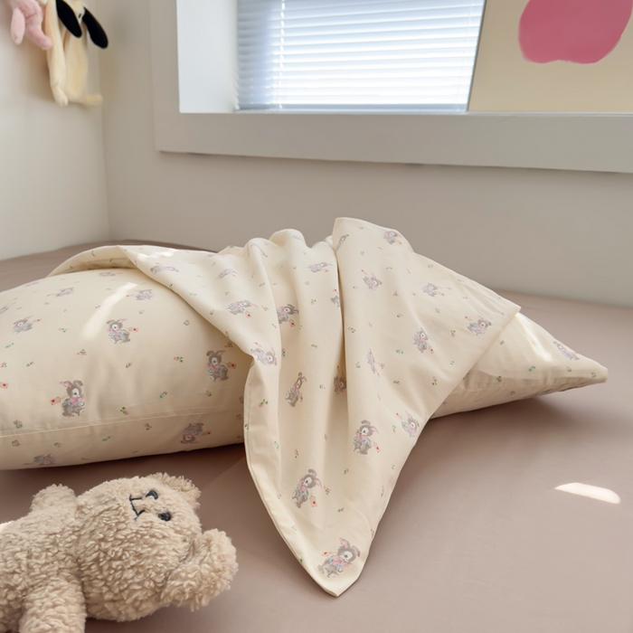 91家纺网 家纺一手货源 找家纺 总花西夫人2025新款13372纯棉印花全棉四件套床单床笠款