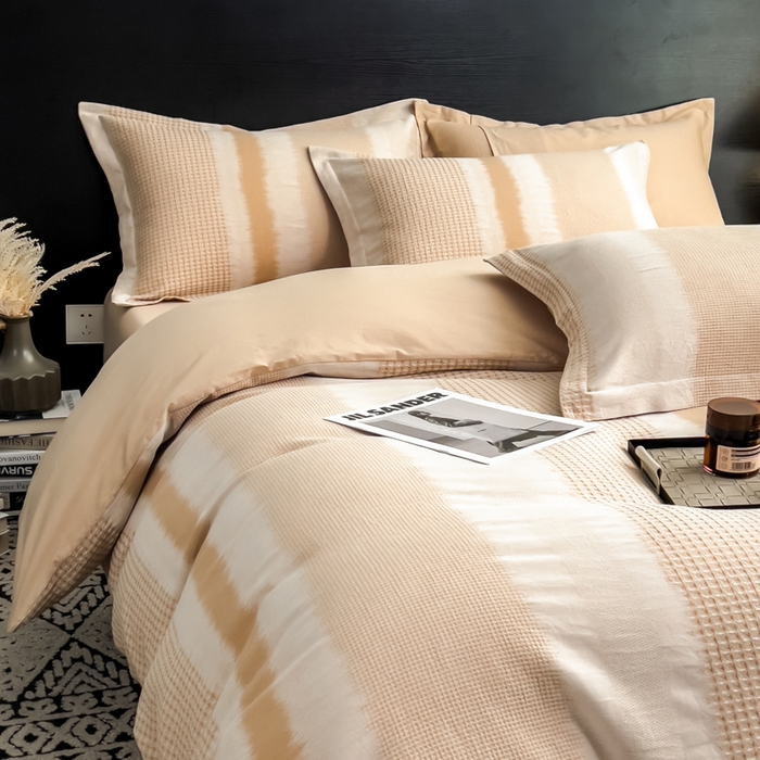 91家纺网 家纺一手货源 找家纺 倾慕家纺 2025新款60S提花全棉四件套 波格米