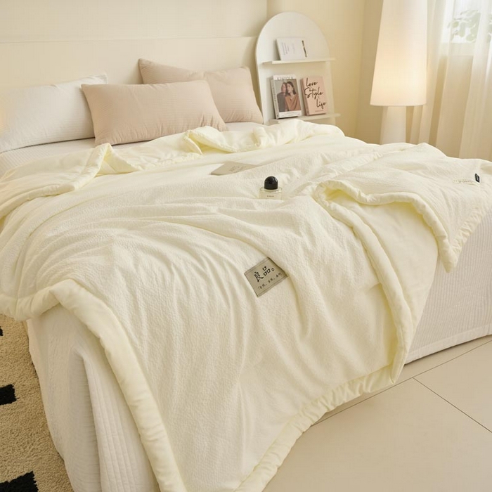 91家纺网 家纺一手货源 找家纺 （总）子由家居 2025新款双层邹邹格大豆纤维夏被被子夏被