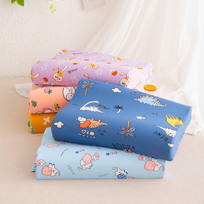 91家纺网 家纺一手货源 找家纺 芯洲 2025新款记忆棉慢回弹卡通牛奶丝记忆枕头 小飞象  25*40cm