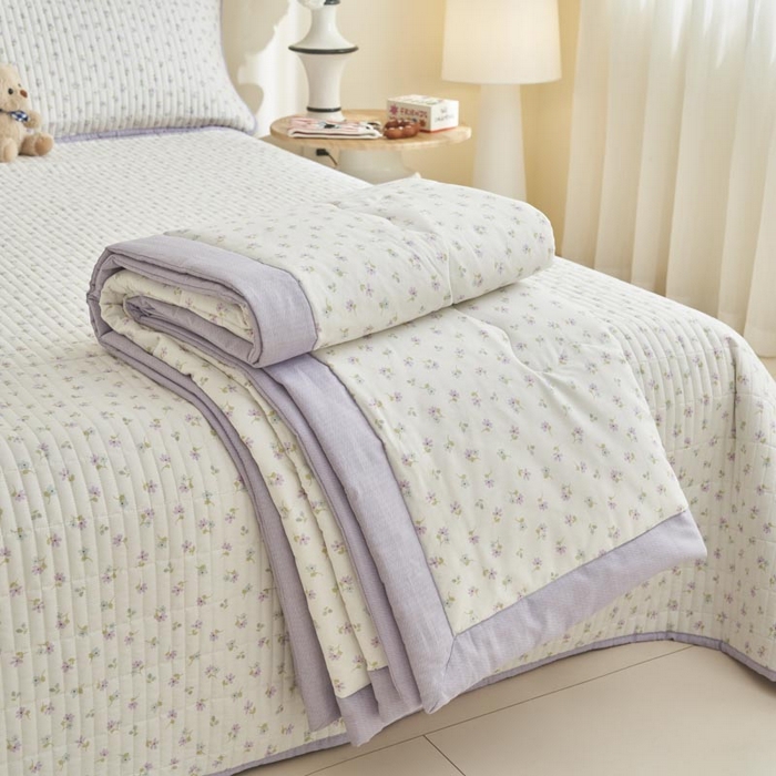 91家纺网 家纺一手货源 找家纺 子由家居 2025新款纯棉新疆棉花被被子被子 棉花被-花夕