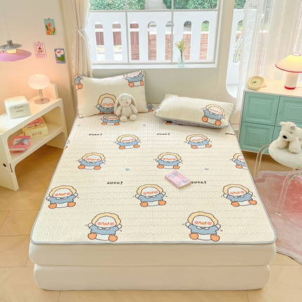 川悦生活 2025新款小阪凉感丝印花凉席夏日鸭丫