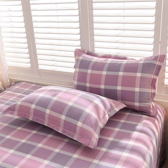 91家纺网 家纺一手货源 找家纺 润淳家居 2025新款A类全棉水洗棉四件套三件套 爱格