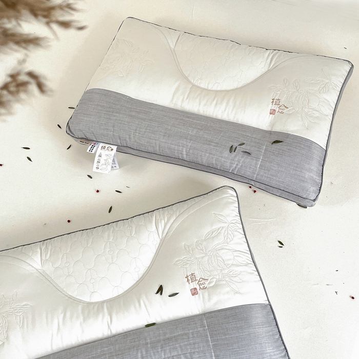 91家纺网 家纺一手货源 找家纺 爱尚家枕芯 2025新款亲肤舒适草本植愈枕枕头枕芯 白色（48*74）