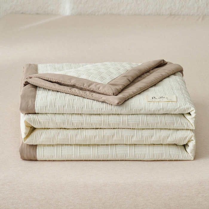 91家纺网 家纺一手货源 找家纺 子由家居 2025新款良品格大豆纤维夏被被子被芯 良品格-驼色