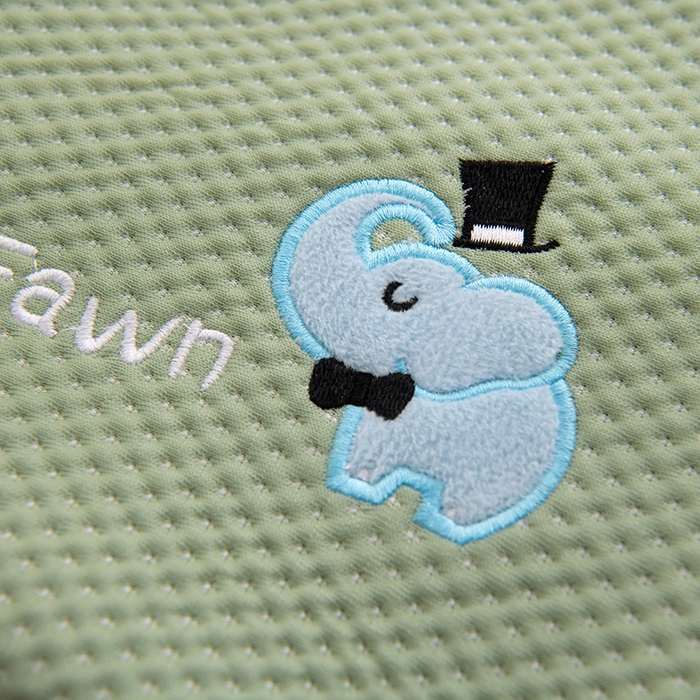 91家纺网 家纺一手货源 找家纺 芯洲 2025新款凉豆豆儿童学生枕卡通小象枕芯荞麦枕 魔术小象-绿  28*48cm