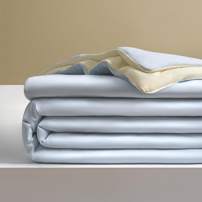 91家纺网 家纺一手货源 找家纺 子由家居 2025新款锦纶凉感大豆纤维夏被被子被芯 即刻凉感-天蓝