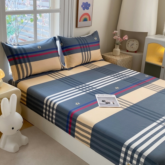 91家纺网 家纺一手货源 找家纺 凌云2025新款13372A类全棉床笠    品质生活