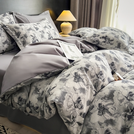 91家纺网 家纺一手货源 找家纺 倾慕家纺 2025新款60S提花全棉单品被套 织梦