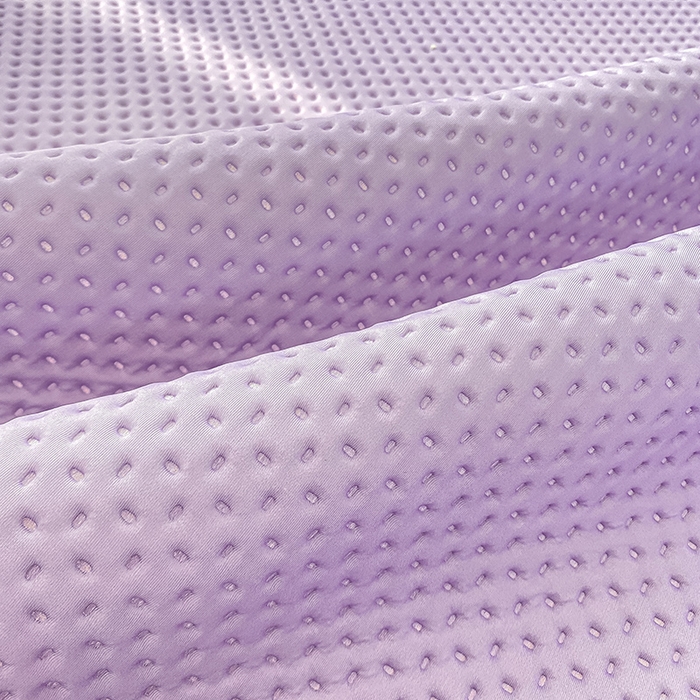 91家纺网 家纺一手货源 找家纺 眠势力 2025新款华夫格花边床笠豆豆凉席款夏季凉感床垫保护套 （提供买家秀） 香芋紫