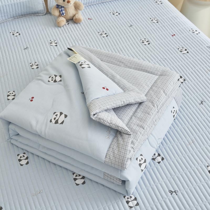 91家纺网 家纺一手货源 找家纺 子由家居 2025新款纯棉新疆棉花被被子被子 棉花被-熊猫乐园