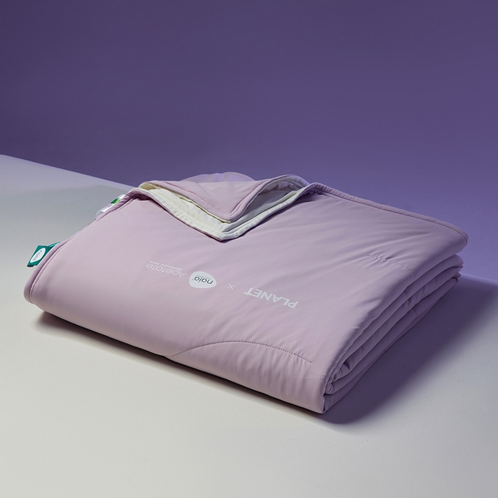 91家纺网 家纺一手货源 找家纺 莱福仕家纺 2025新款酣睡星球双面凉感夏被被子被芯 凉感夏被-雾凇紫粉