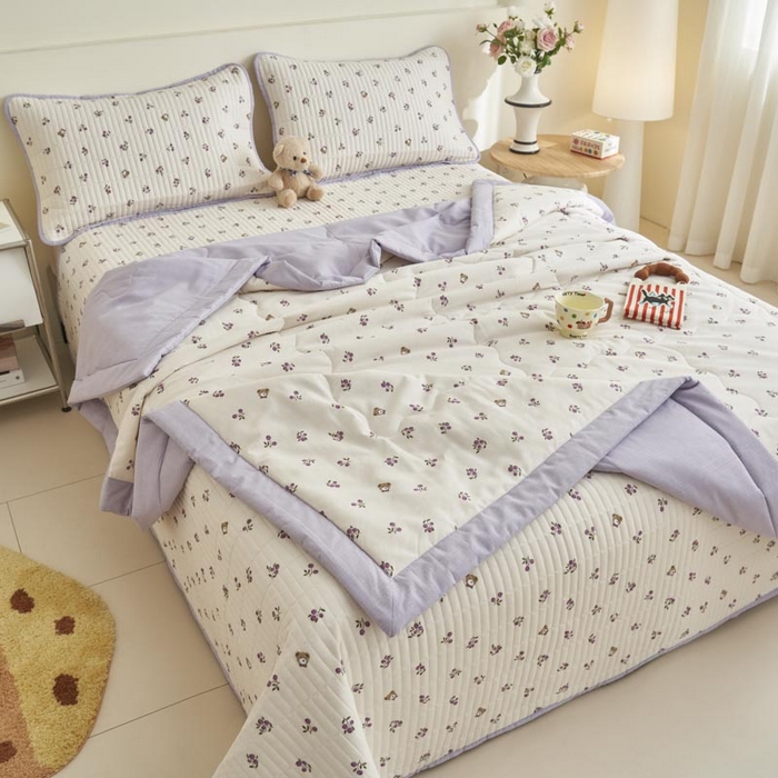 91家纺网 家纺一手货源 找家纺 子由家居 2025新款纯棉新疆棉花被被子被子 棉花被-葡萄