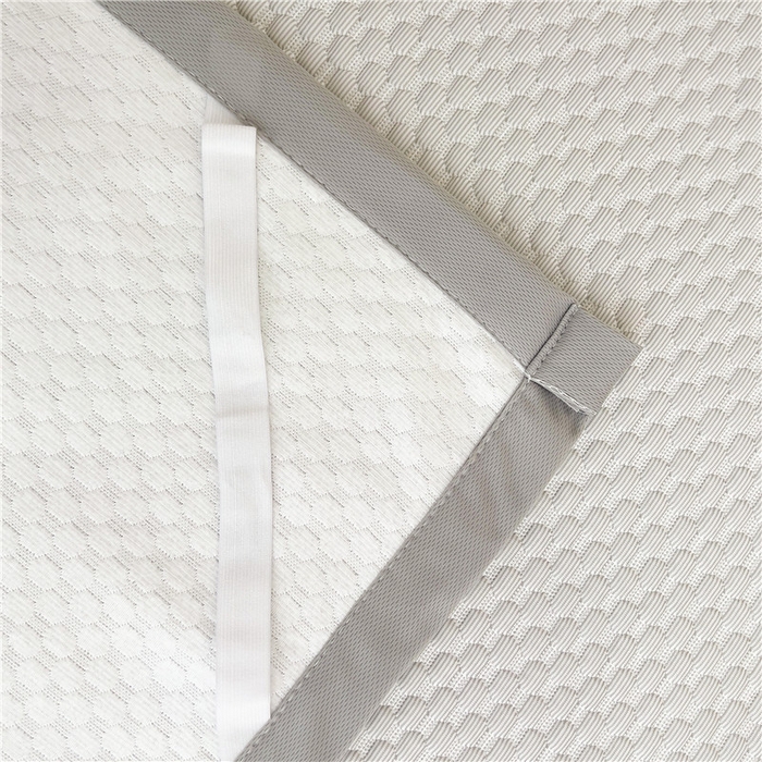 91家纺网 家纺一手货源 找家纺 喜居 2025新款无印风豆豆席宽边平席冰豆豆凉豆豆凉席 椰子灰