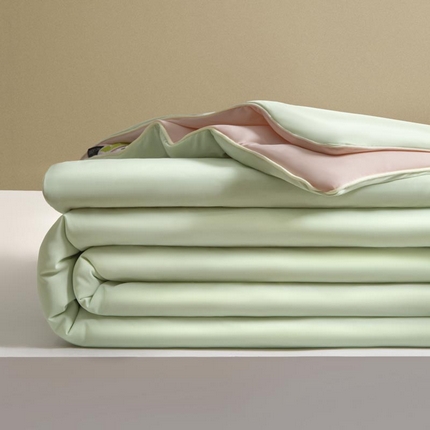 91家纺网 家纺一手货源 找家纺 子由家居 2025新款锦纶凉感大豆纤维夏被被子被芯 即刻凉感-水绿