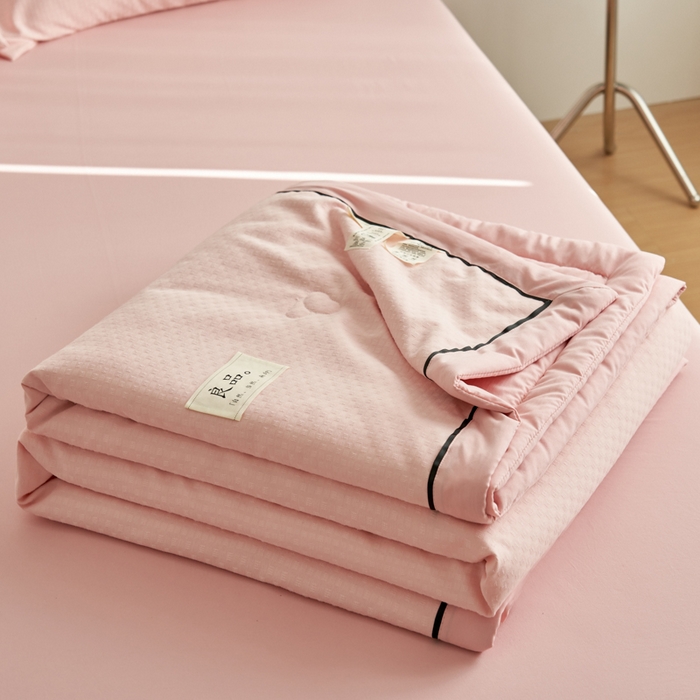 91家纺网 家纺一手货源 找家纺 子由家居 2025新款雪花棉提花大豆被被子被芯 雪花棉-浅粉