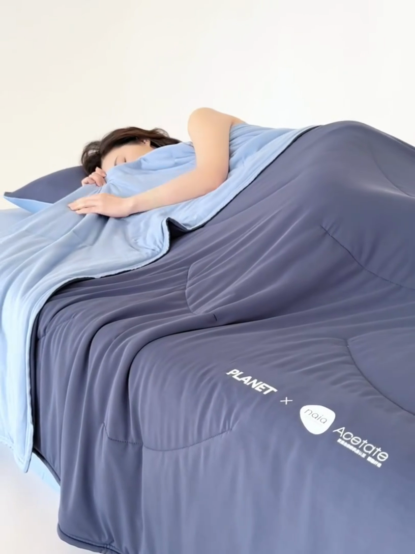 91家纺网 家纺一手货源 找家纺 莱福仕家纺 2025新款酣睡星球双面凉感夏被被子被芯 凉感夏被-云朵白