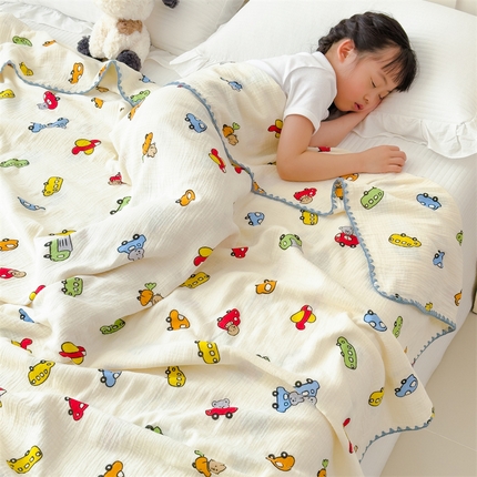 91家纺网 家纺一手货源 找家纺 （总）五月家纺 2025新款A类全棉双层纱布毯夏被毯盖毯双层纱浴巾毯