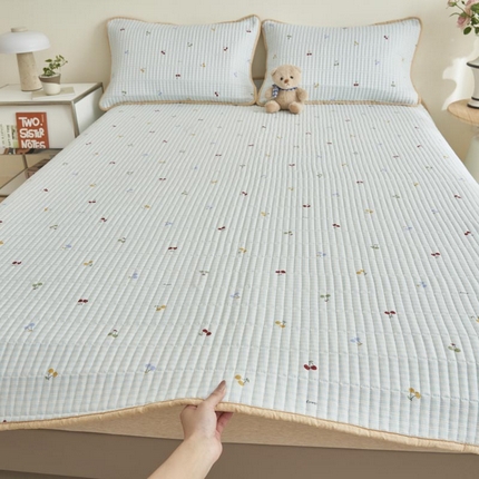 91家纺网 家纺一手货源 找家纺 （总）子由家居 2025新款纯棉印花夹棉床盖