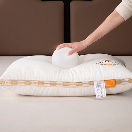 91家纺网 家纺一手货源 找家纺 （总）枕之坊 2025新款全棉提花华夫格羽丝枕