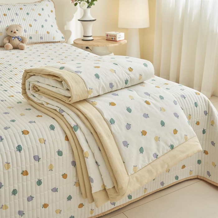 91家纺网 家纺一手货源 找家纺 子由家居 2025新款纯棉新疆棉花被被子被子 棉花被-丰收