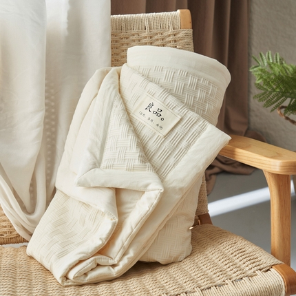 子由家居 2025新款良品格大豆纤维夏被被子被芯 良品格-米白