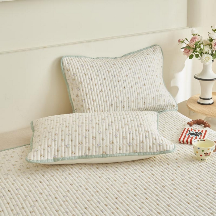 91家纺网 家纺一手货源 找家纺 子由家居 2025新款纯棉印花夹棉床盖 棉花被-花艺