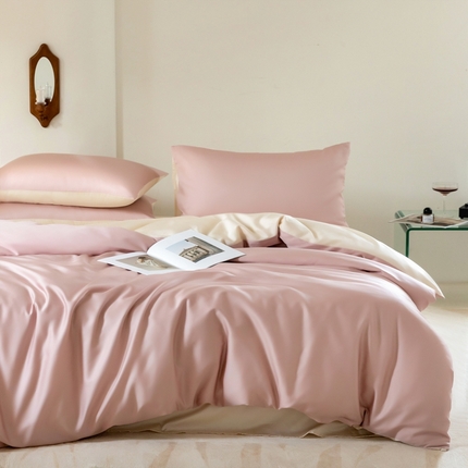 91家纺网 家纺一手货源 找家纺 （总）121  2025新款亲肤柔软天丝棉四件套-小满春曲