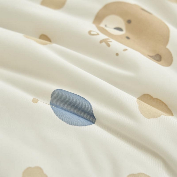 91家纺网 家纺一手货源 找家纺 子由家居 2025新款凉感丝豆豆夏被四件套 凉感豆豆被-可爱熊