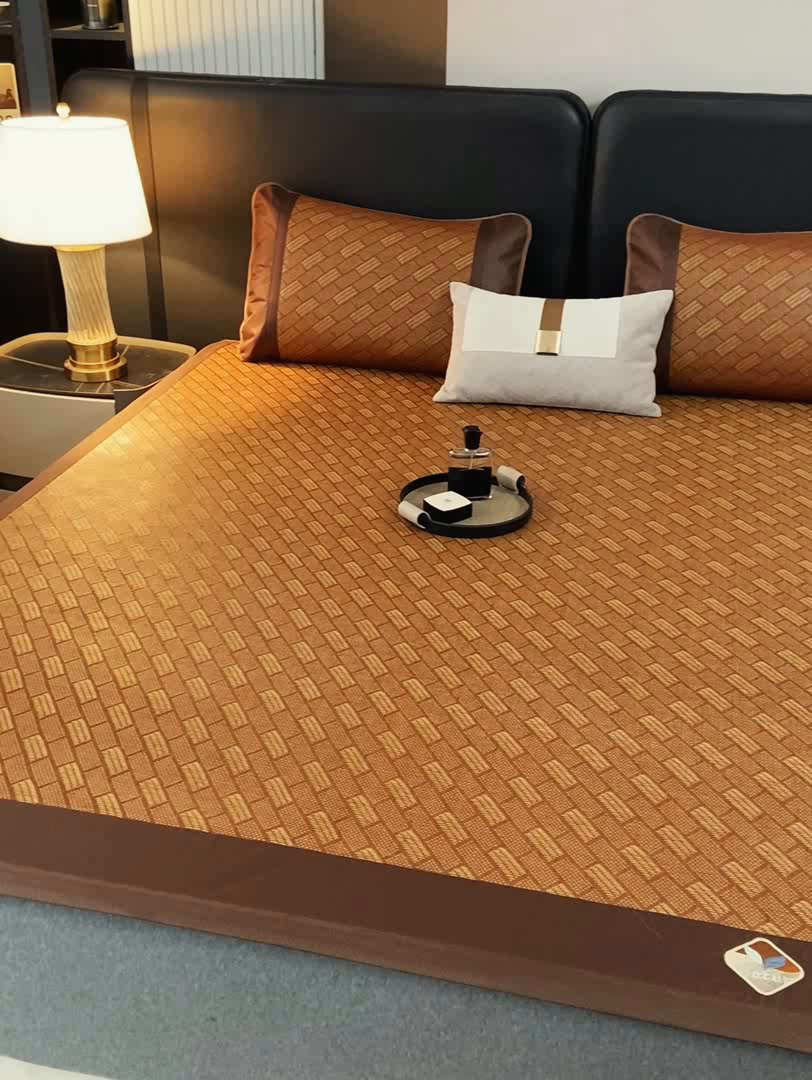 91家纺网 家纺一手货源 找家纺 （总）81号家纺 2025新款古藤席三件套凉席三件套