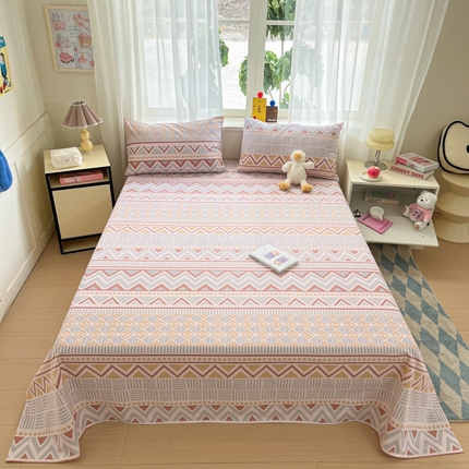 莱通2025新款原棉老粗布床单 梦曼迪