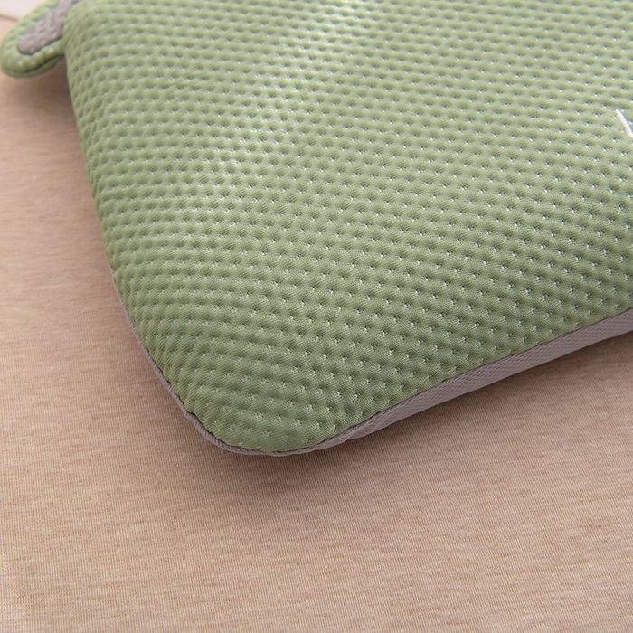 91家纺网 家纺一手货源 找家纺 芯洲 2025新款凉豆豆儿童学生枕卡通小象枕芯荞麦枕 魔术小象-绿  28*48cm