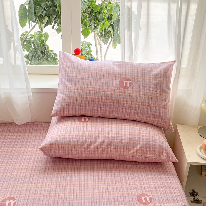 91家纺网 家纺一手货源 找家纺 莱通2025新款原棉老粗布床单 格境