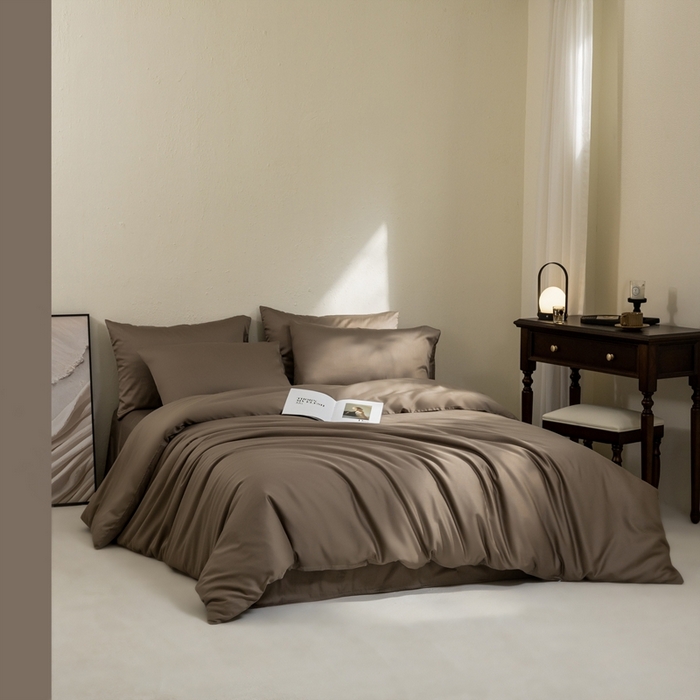 91家纺网 家纺一手货源 找家纺 121  2025新款亲肤柔软天丝棉四件套-小满春曲 慕斯