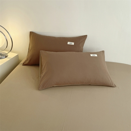 91家纺网 家纺一手货源 找家纺 （总）798家纺 2025新款全棉13070纯色双拼系列单枕套