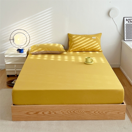 91家纺网 家纺一手货源 找家纺 （总）798家纺 2025新款全棉13070纯色双拼系列单床笠