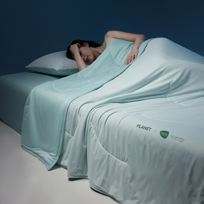 91家纺网 家纺一手货源 找家纺 莱福仕家纺 2025新款酣睡星球双面凉感夏被被子被芯 凉感夏被-山野青