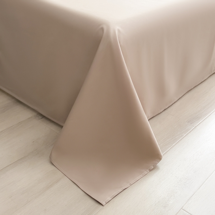 91家纺网 家纺一手货源 找家纺 倾慕家纺 2025新款60S提花全棉四件套 椿屿咖