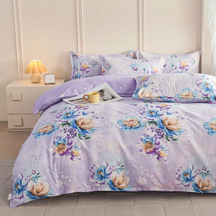 91家纺网 家纺一手货源 找家纺 （总）爱诗诺 2025加厚生态棉磨毛四件套高克重植物羊绒单被套大量现货