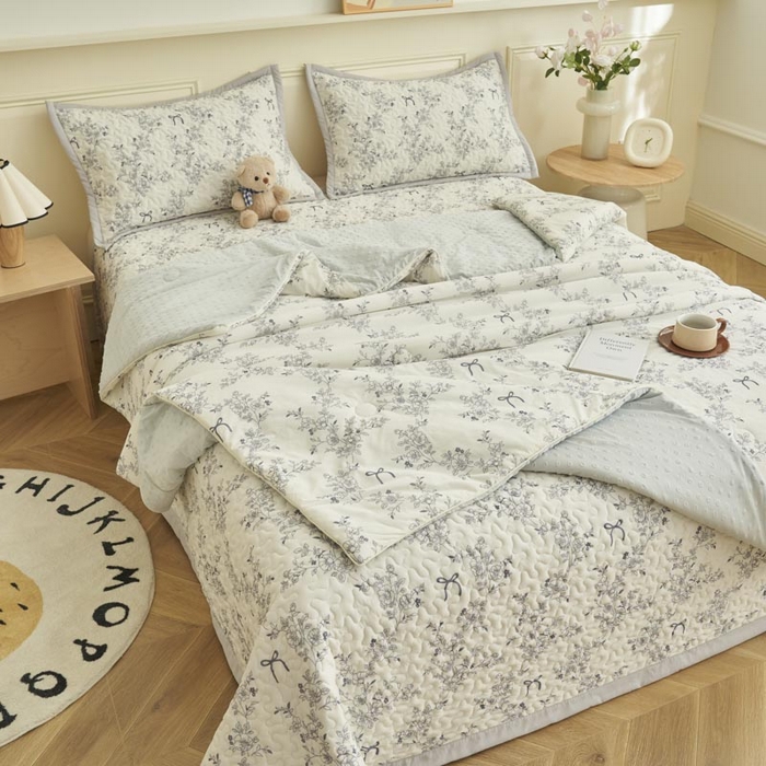 91家纺网 家纺一手货源 找家纺 （总）子由家居 2025新款凉感丝豆豆夏被四件套