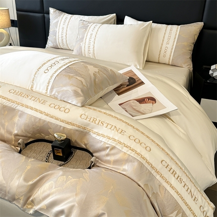 91家纺网 家纺一手货源 找家纺 （总）dc2025新款60天丝雕花系列四件套