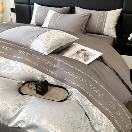 91家纺网 家纺一手货源 找家纺 （总）dc2025新款60天丝雕花系列四件套