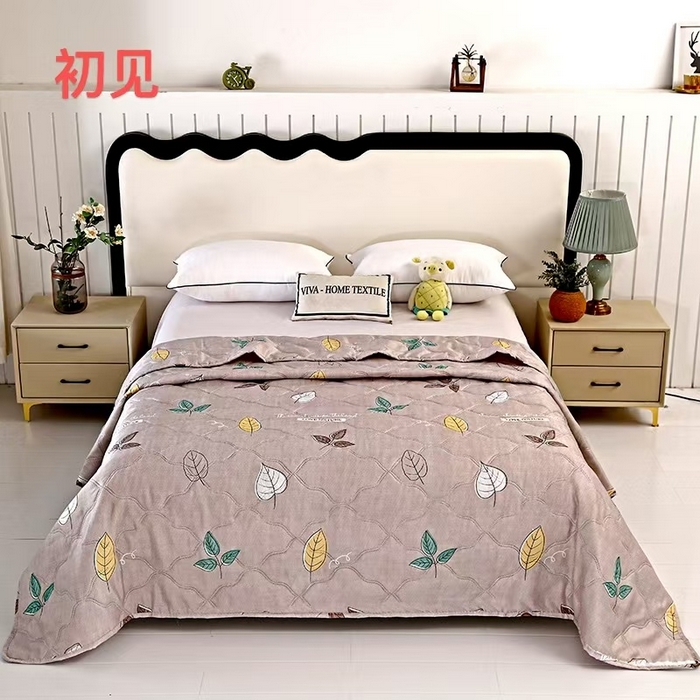 91家纺网 家纺一手货源 找家纺 富之纹家纺 2025新款钻石绒亲肤棉超声波夏被夏凉被空调被压花礼品直播引流爆款  初见