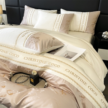 91家纺网 家纺一手货源 找家纺 （总）dc2025新款60天丝雕花系列四件套