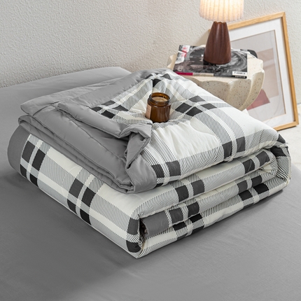 慕木家纺 2025新款A类水洗棉无印风纯色新疆棉花夏被空调被（抽空压缩可供跨境） 尚雅格