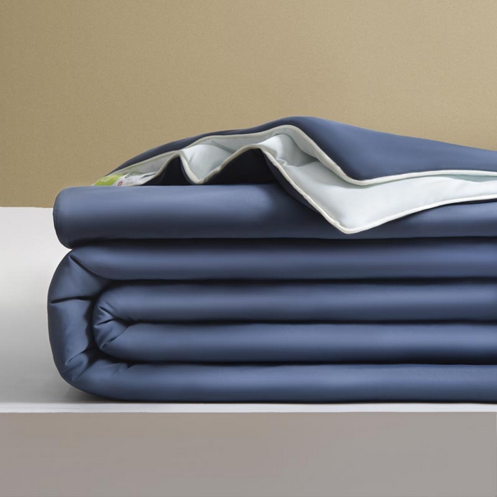 91家纺网 家纺一手货源 找家纺 子由家居 2025新款锦纶凉感大豆纤维夏被被子被芯 即刻凉感-蓝色